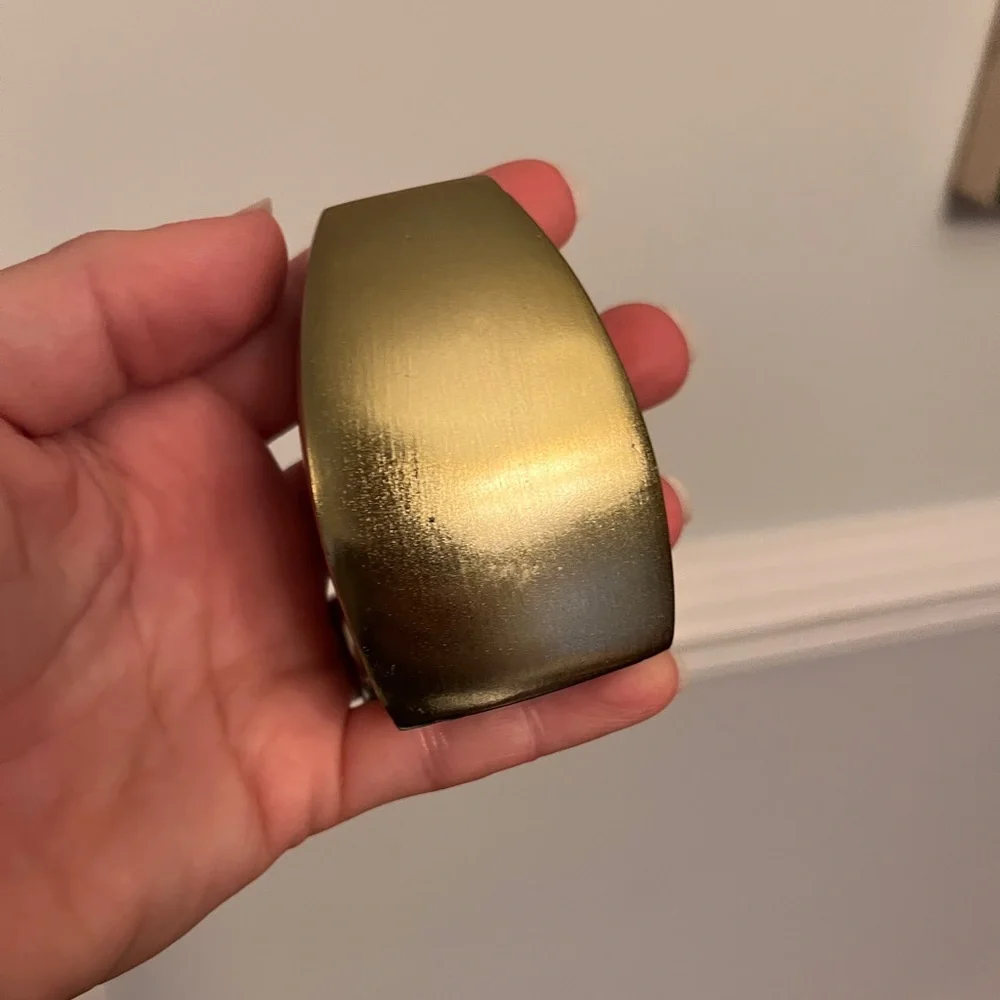New! West Elm Modern gold salt and pepper shaker NIB